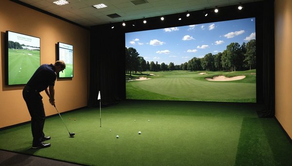 Découvrez le plaisir du simulateur de golf en tous lieux